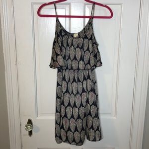 Feather Print Dress